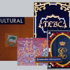 Composition of tapestries.
