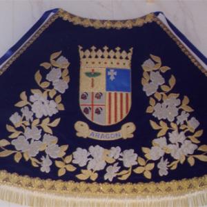 Mantle of Aragón coat of arms.